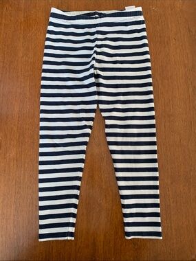 🍊5/$25 Rise Little Earthling Organic Navy & White Kids Leggings size 4-5Y